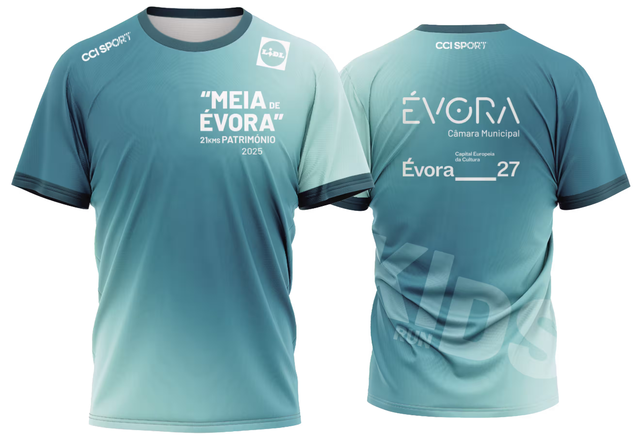 T-shirt técnica modelo criança Meia de Évora - Meia Maratona